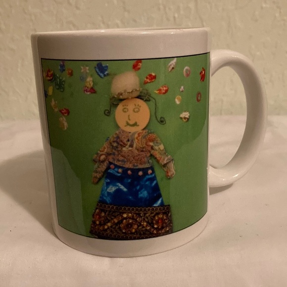 Chloe jade lepak artwork 11oz mug   inkjet mug Artist Sketch Bohemian lady - Picture 1 of 4